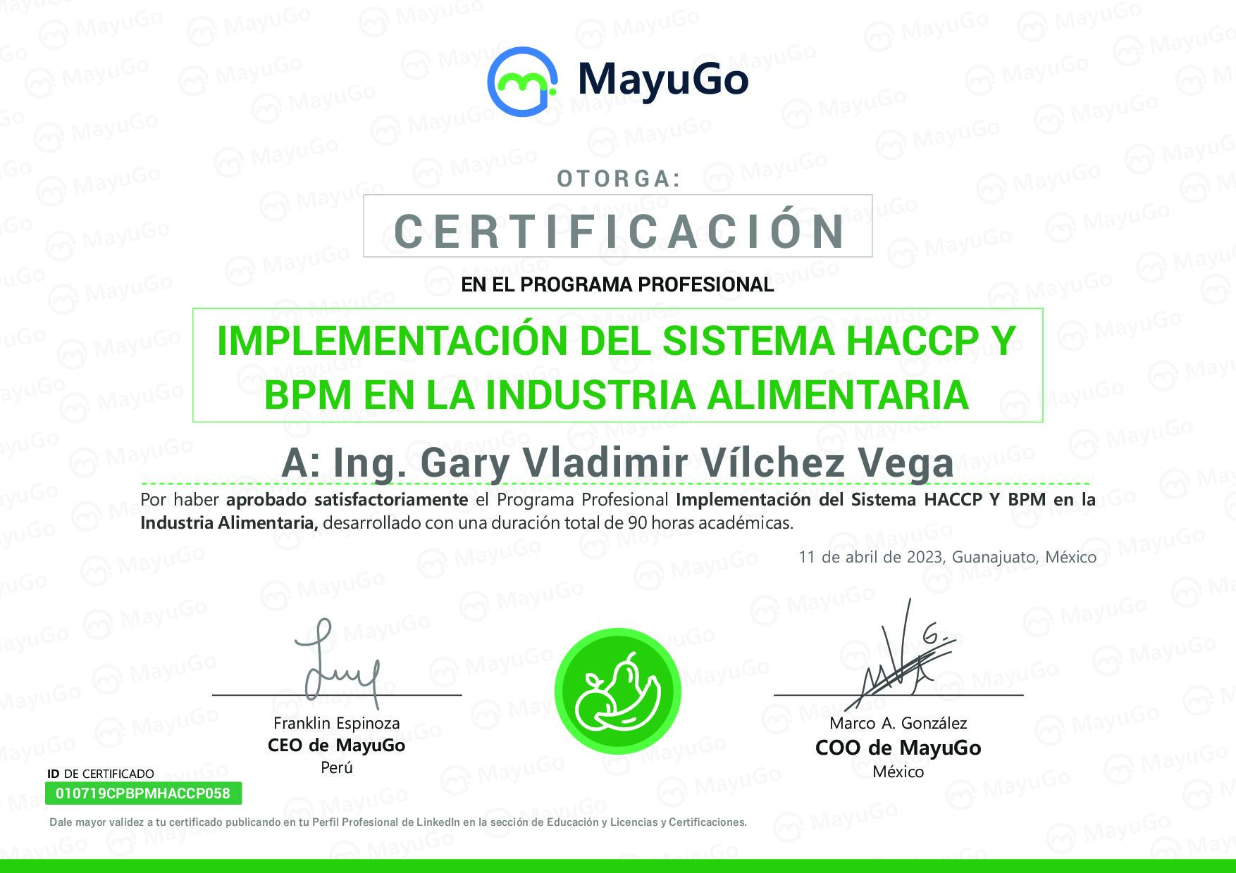 Certificado