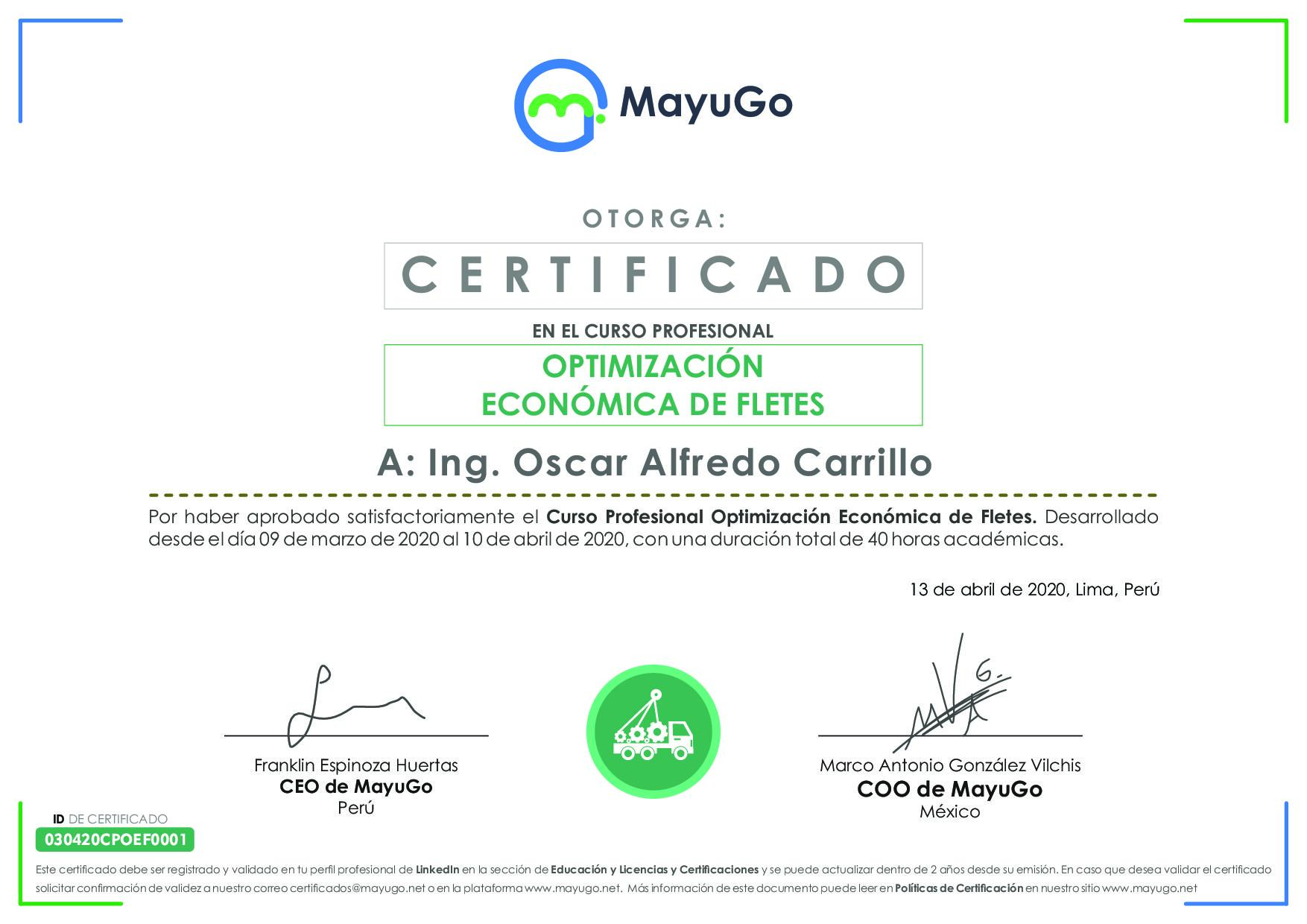 Certificado