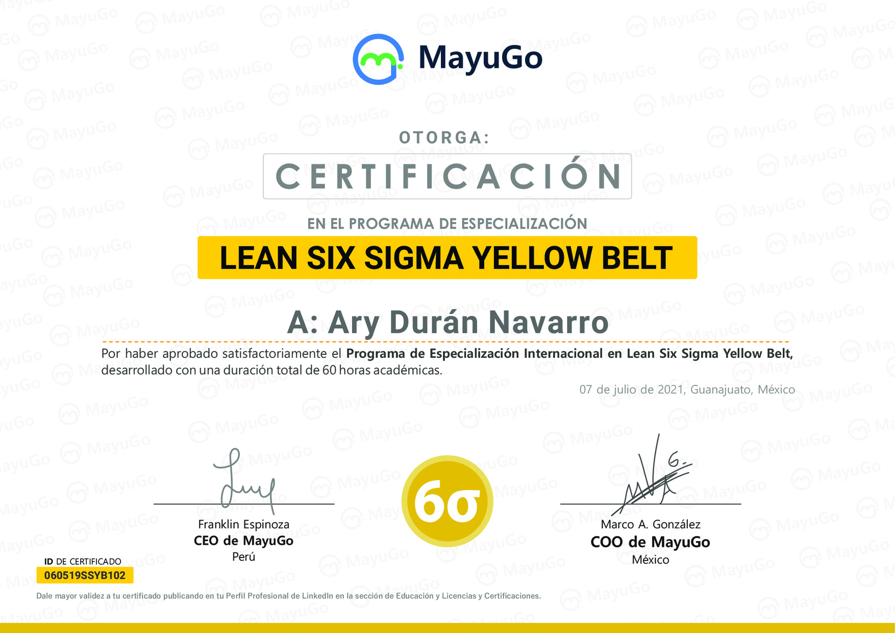 Certificado