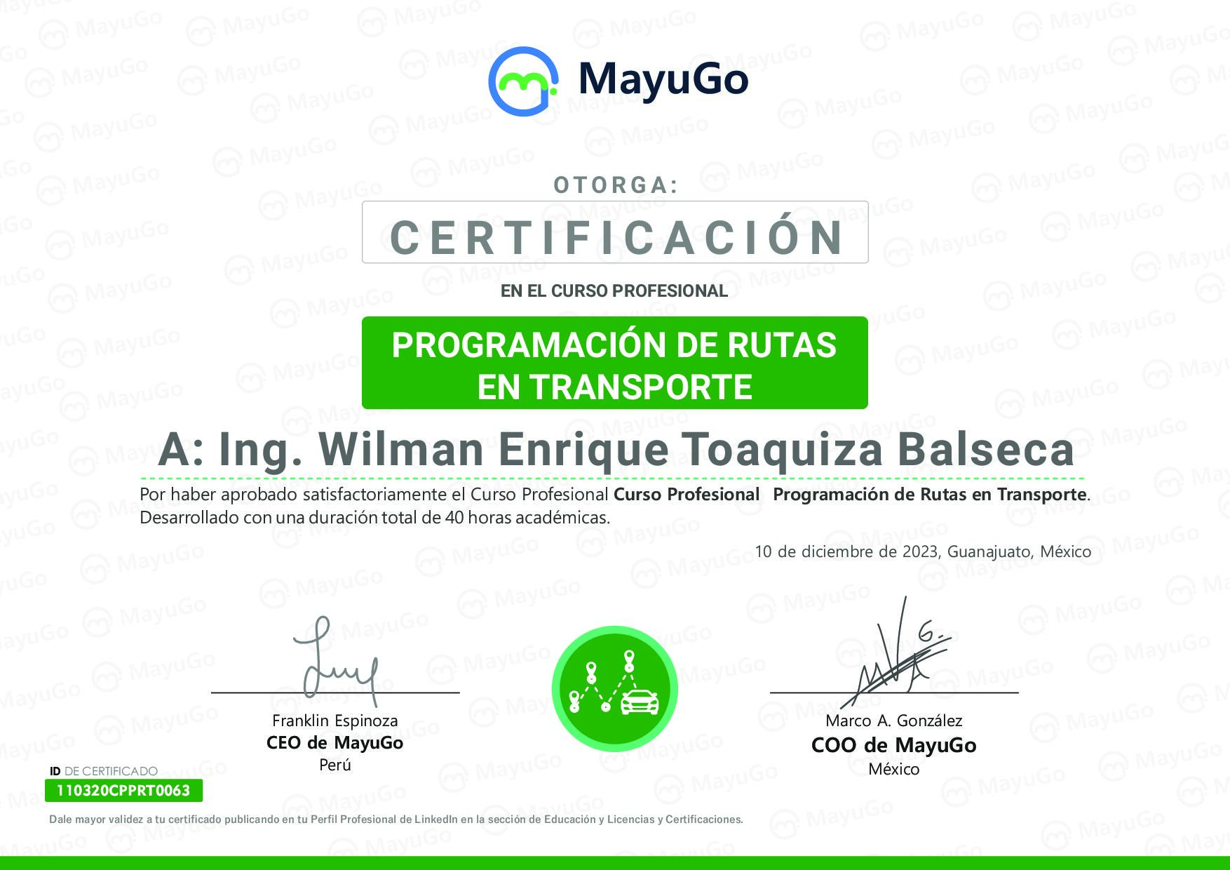 Certificado