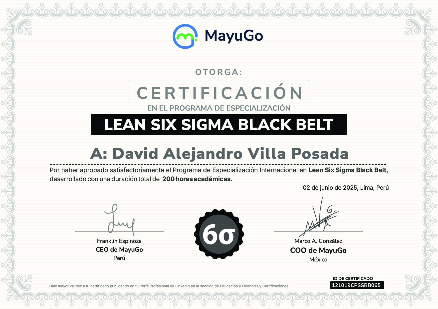 Certificado
