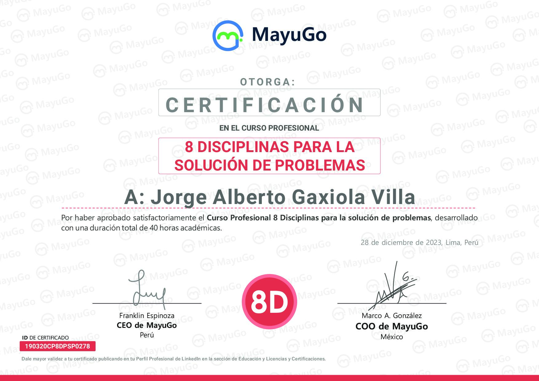 Certificado
