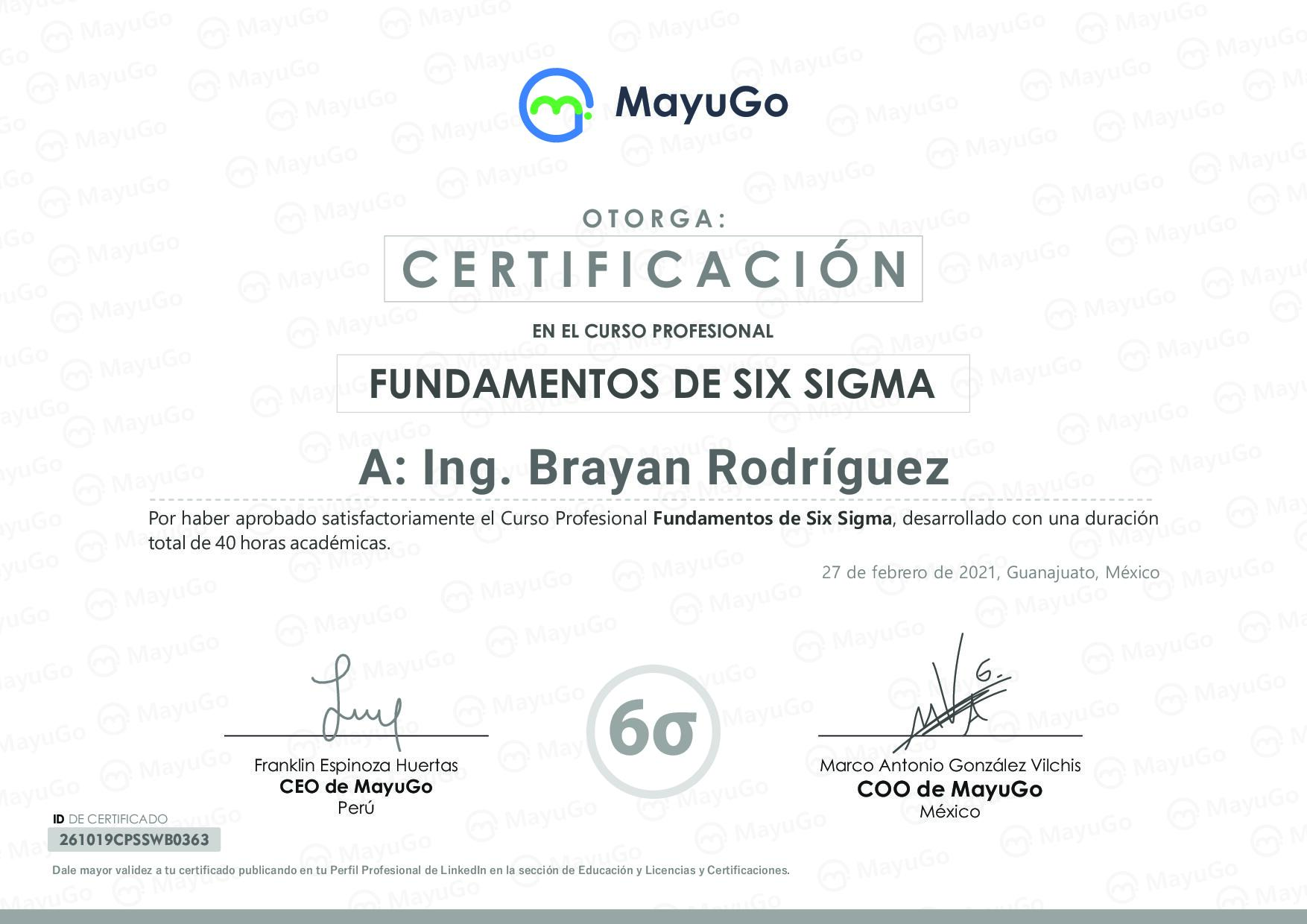 Certificado