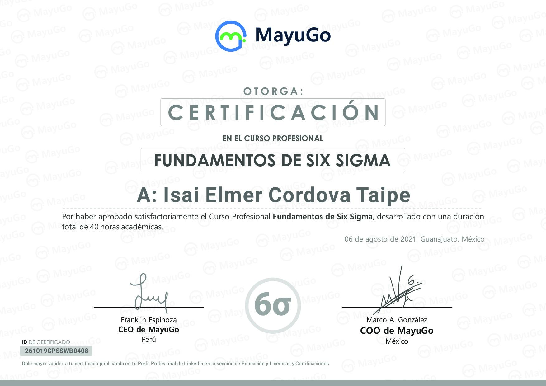 Certificado