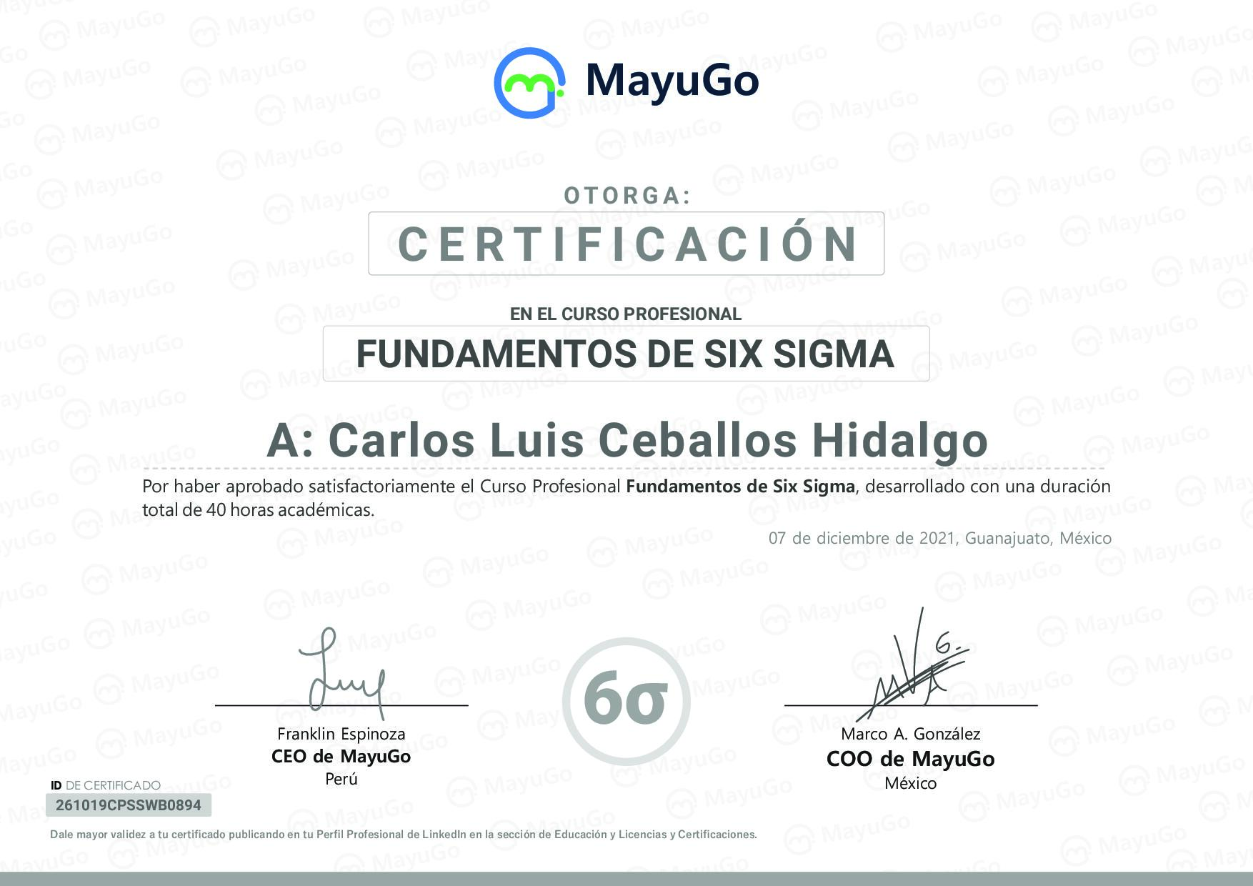 Certificado
