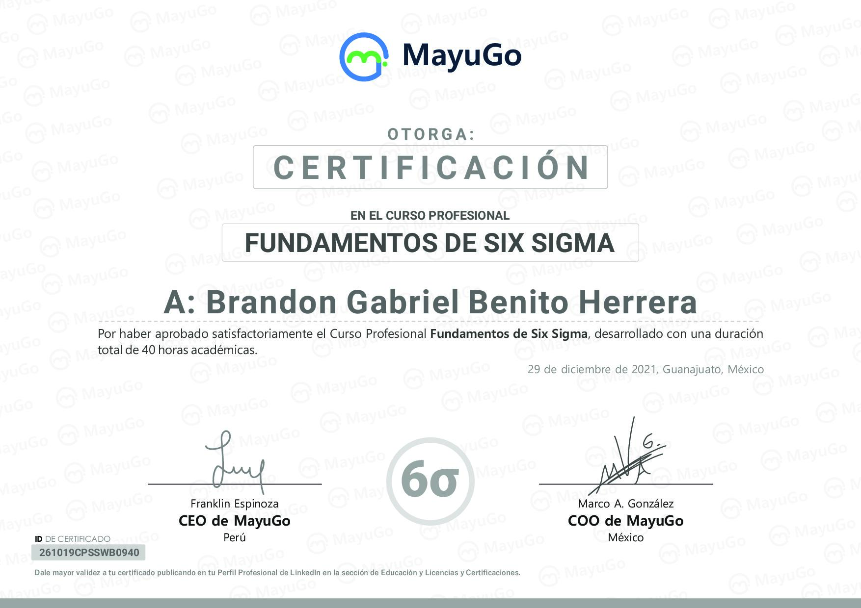 Certificado