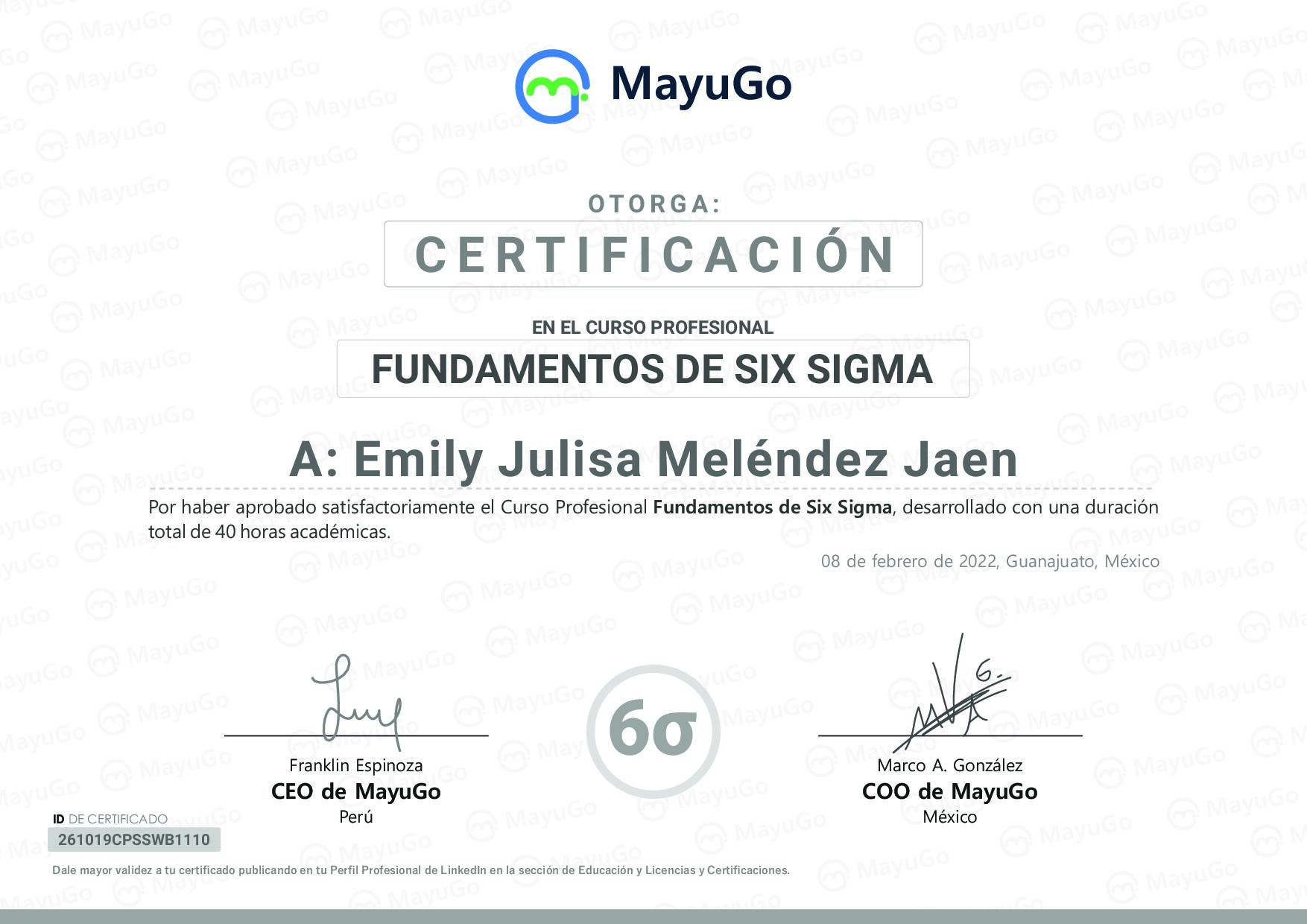 Certificado