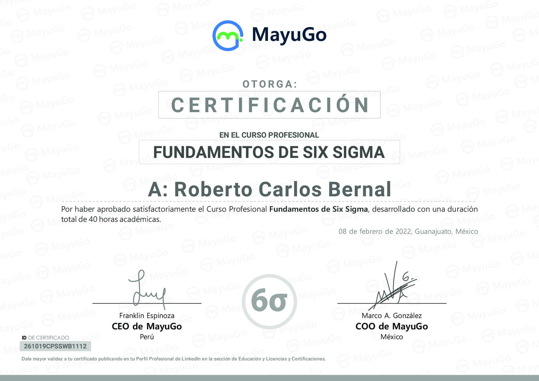 Certificado