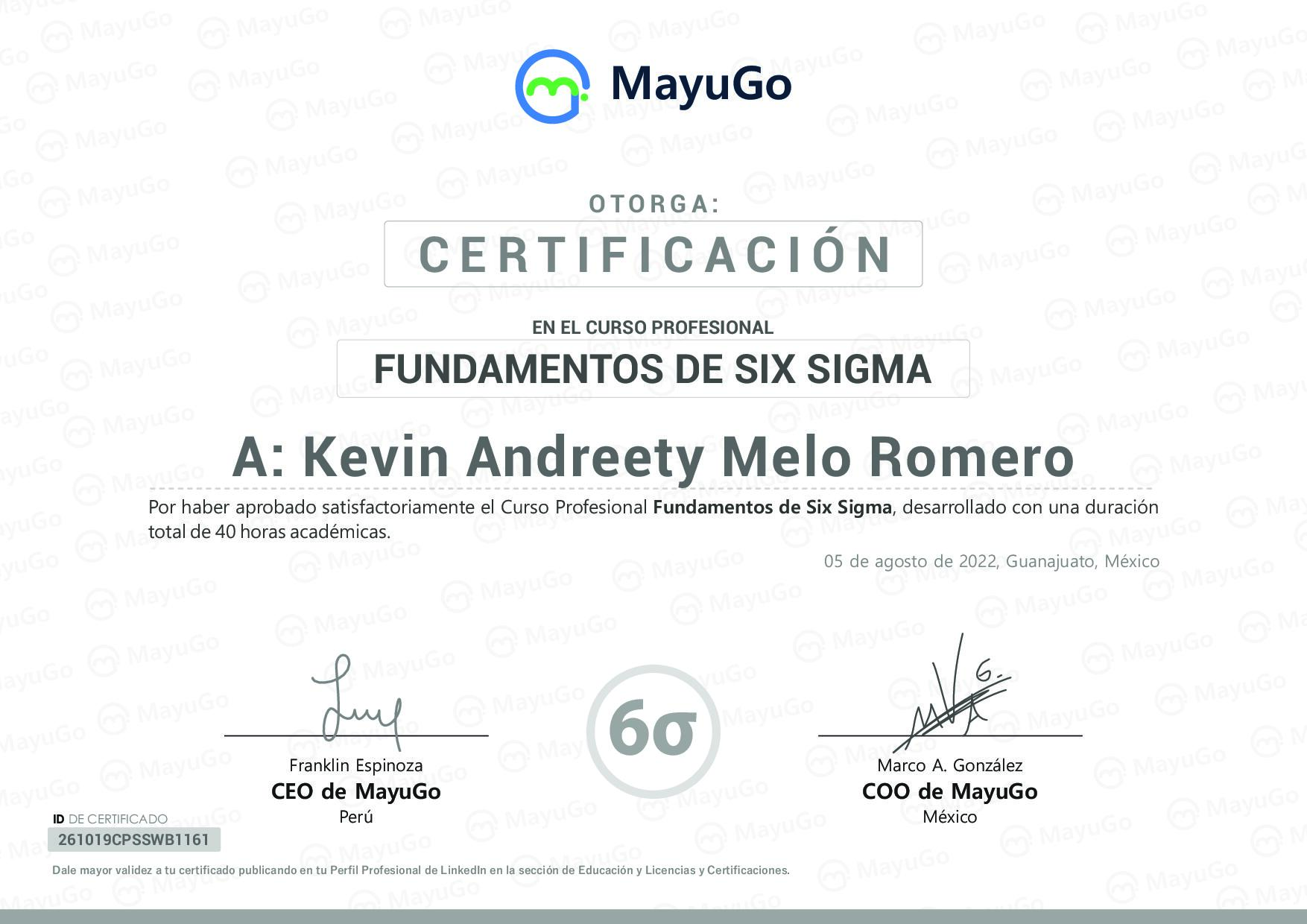 Certificado