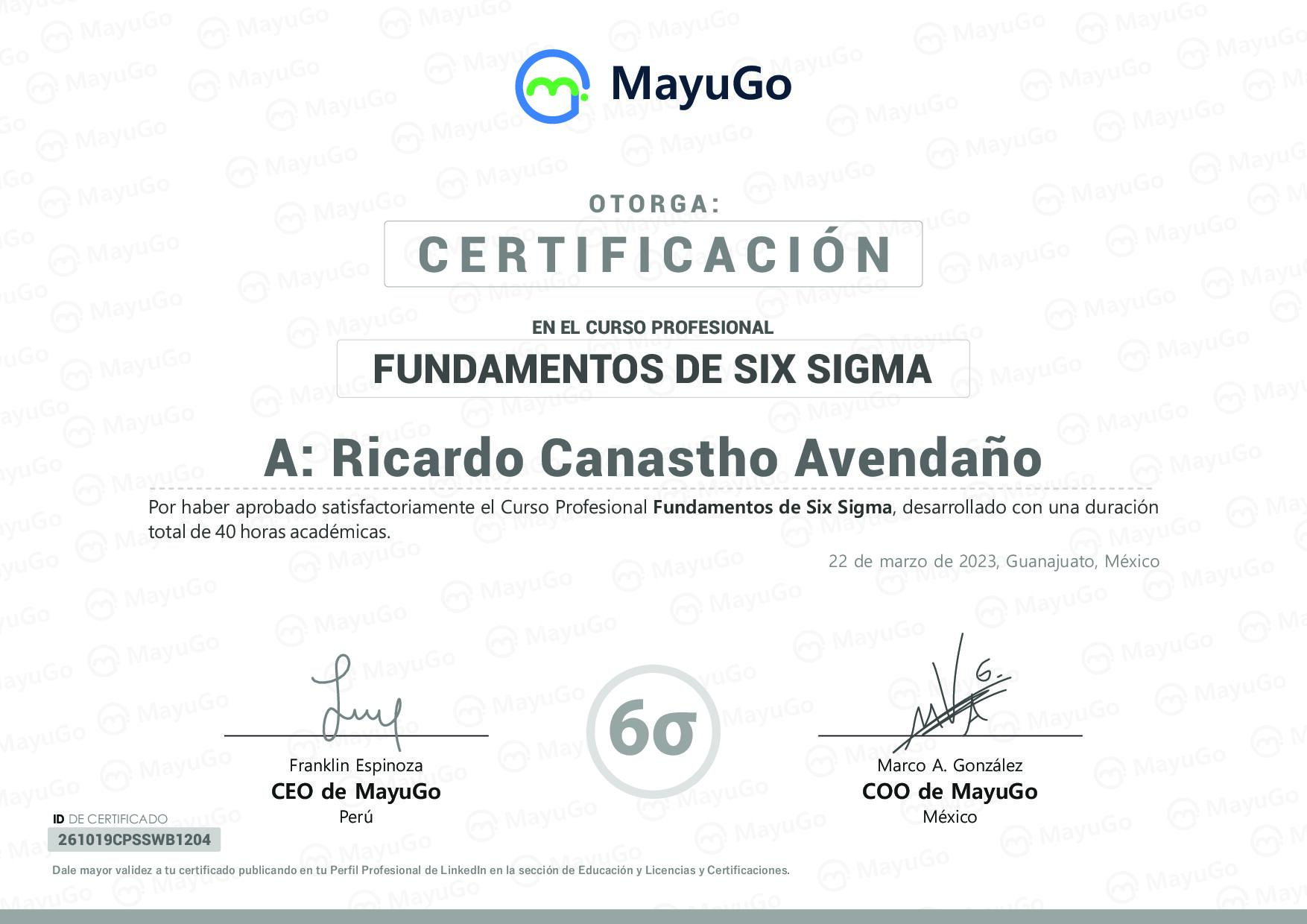 Certificado