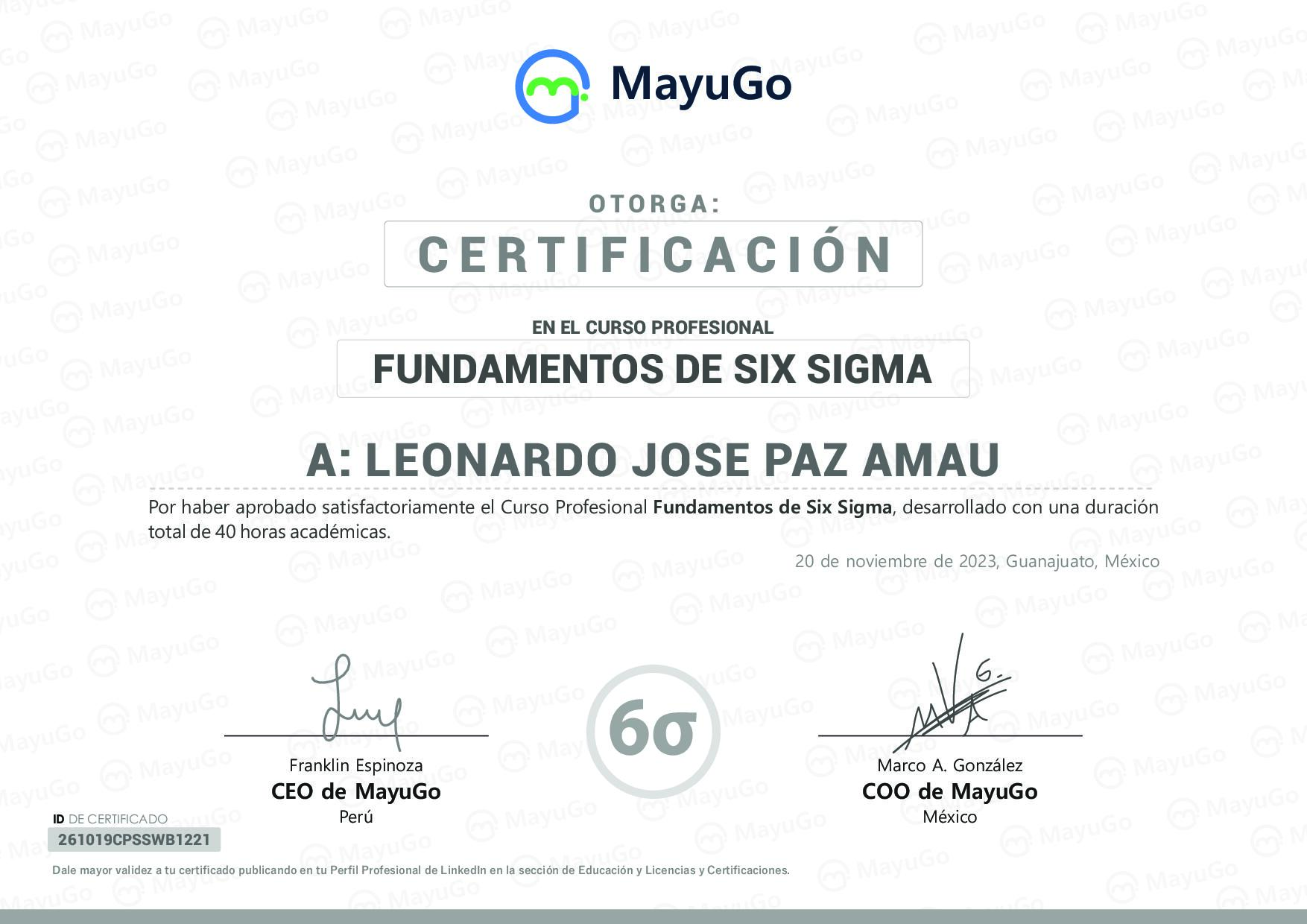 Certificado