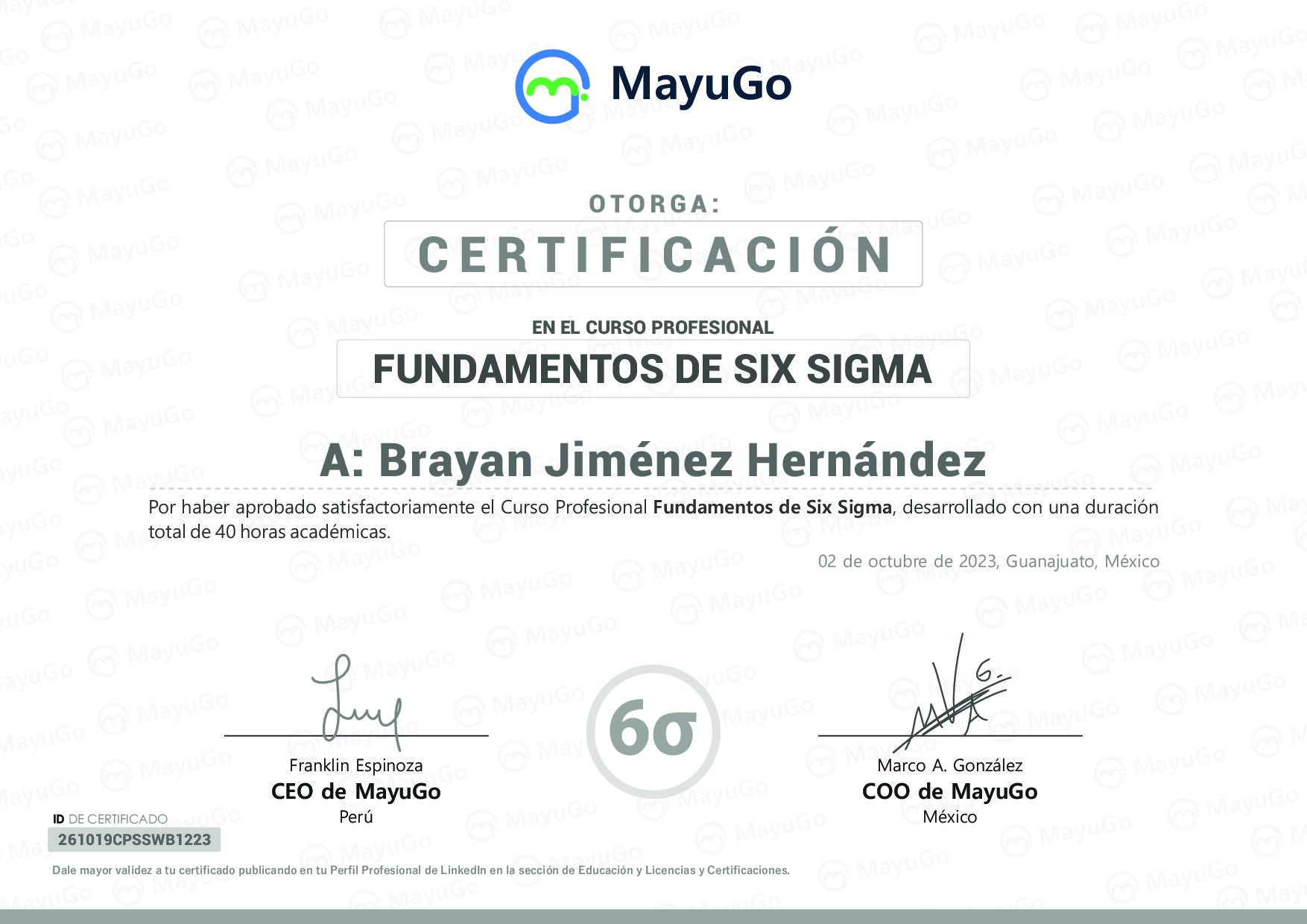 Certificado