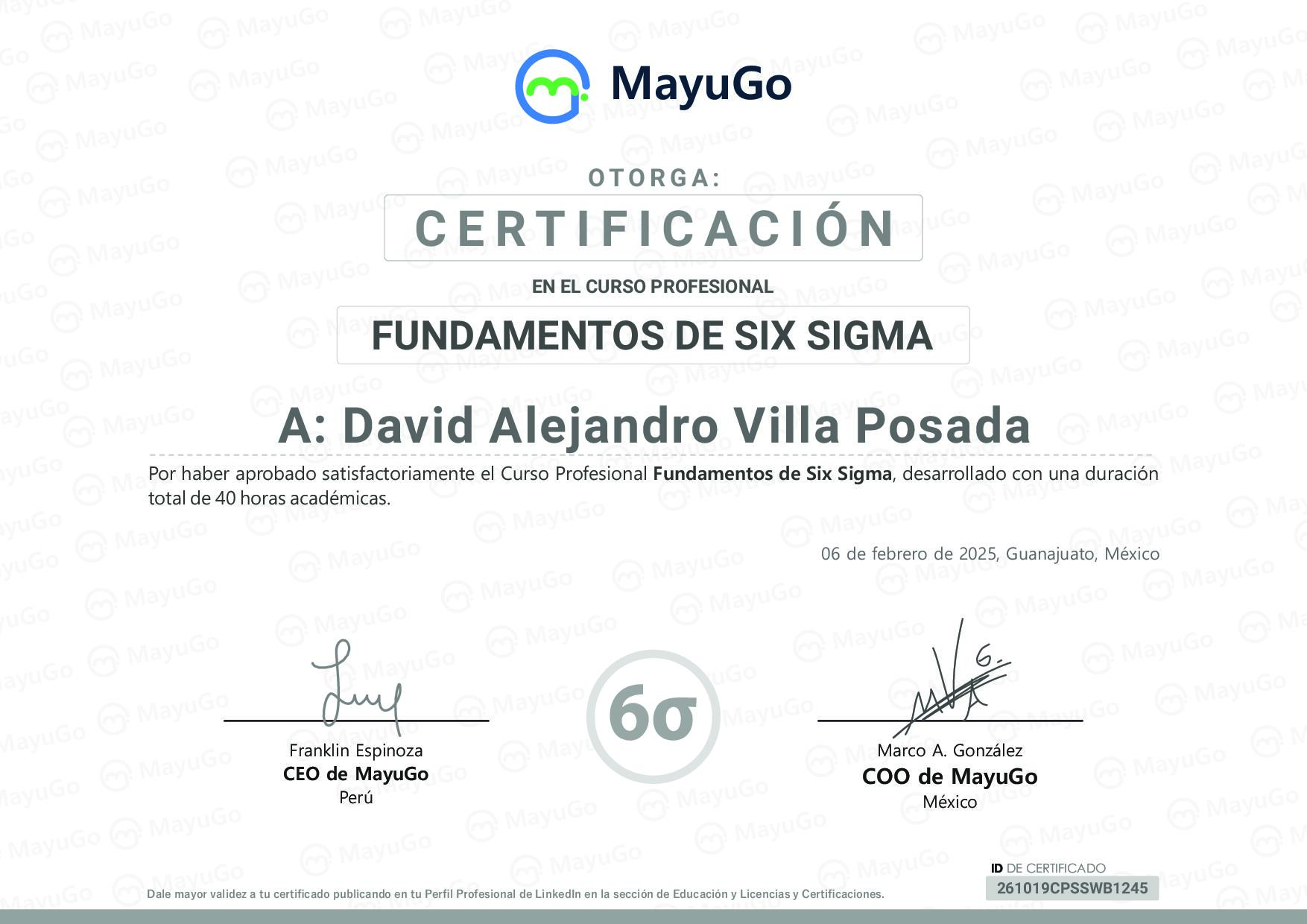 Certificado