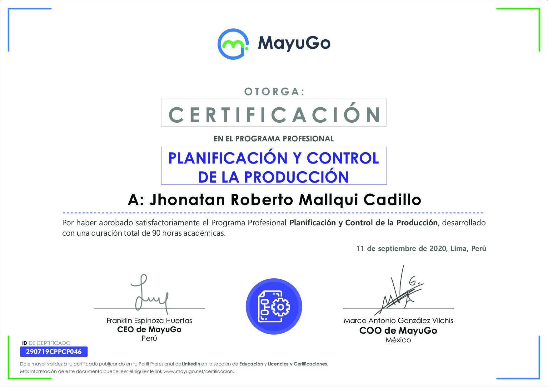 Certificado