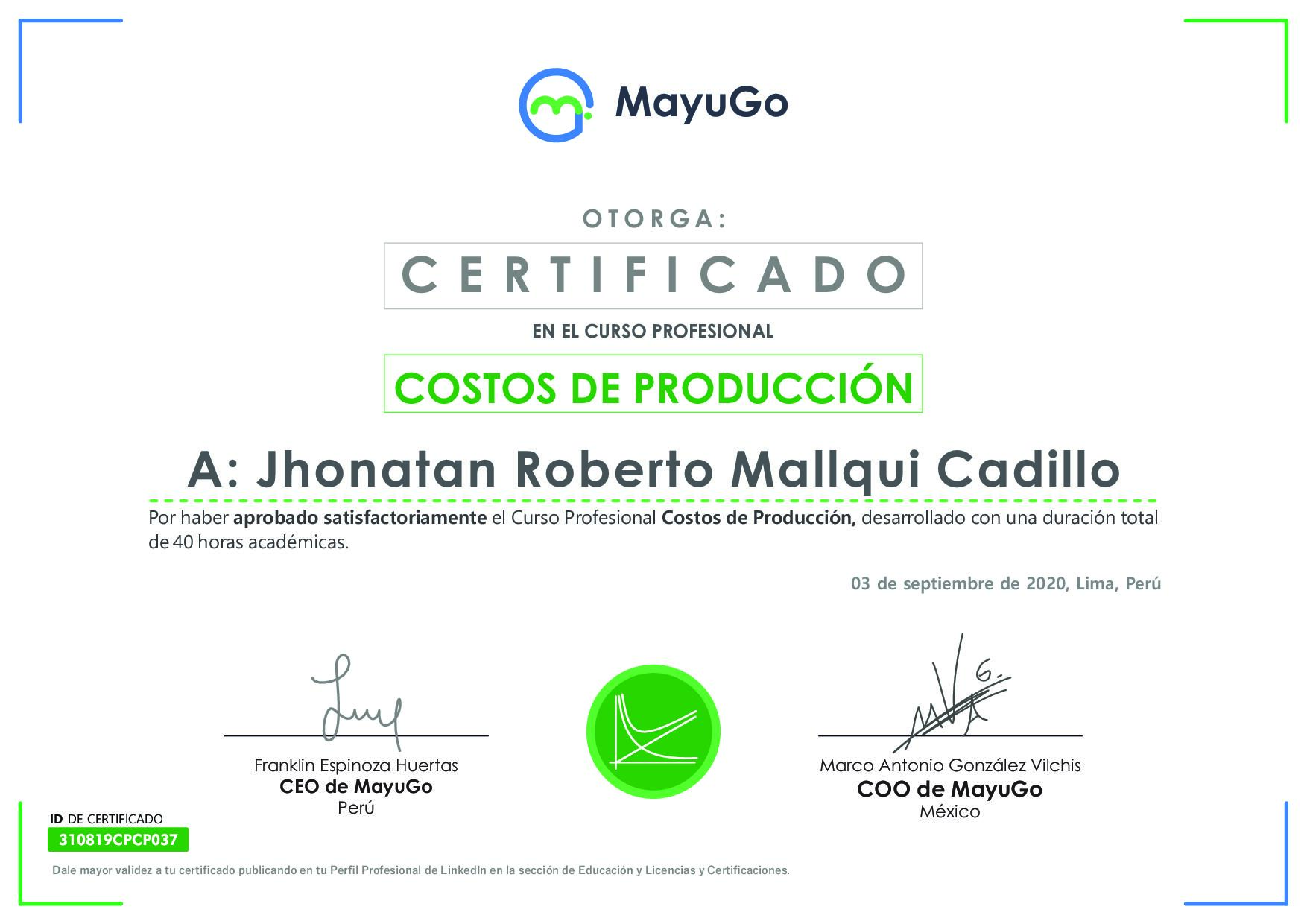 Certificado