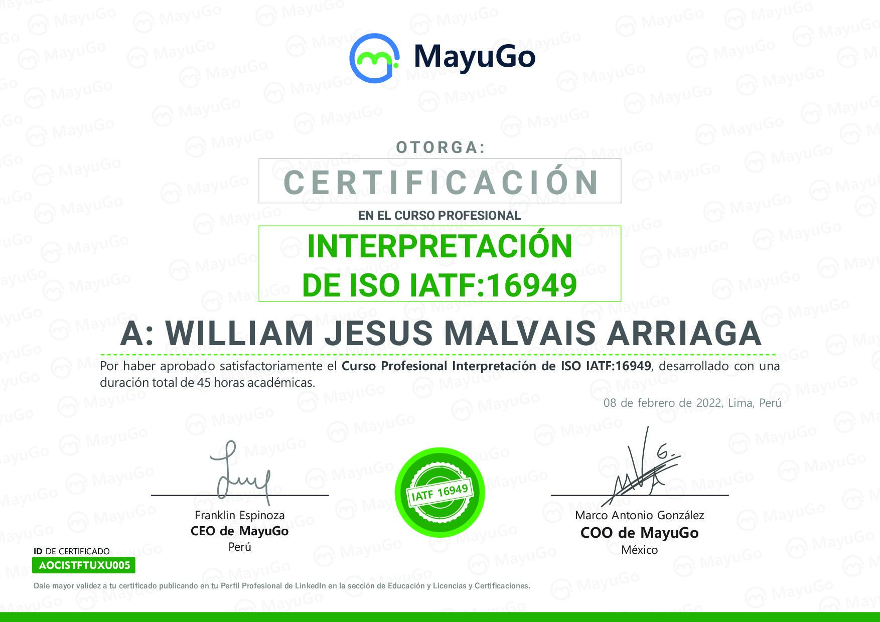 Certificado