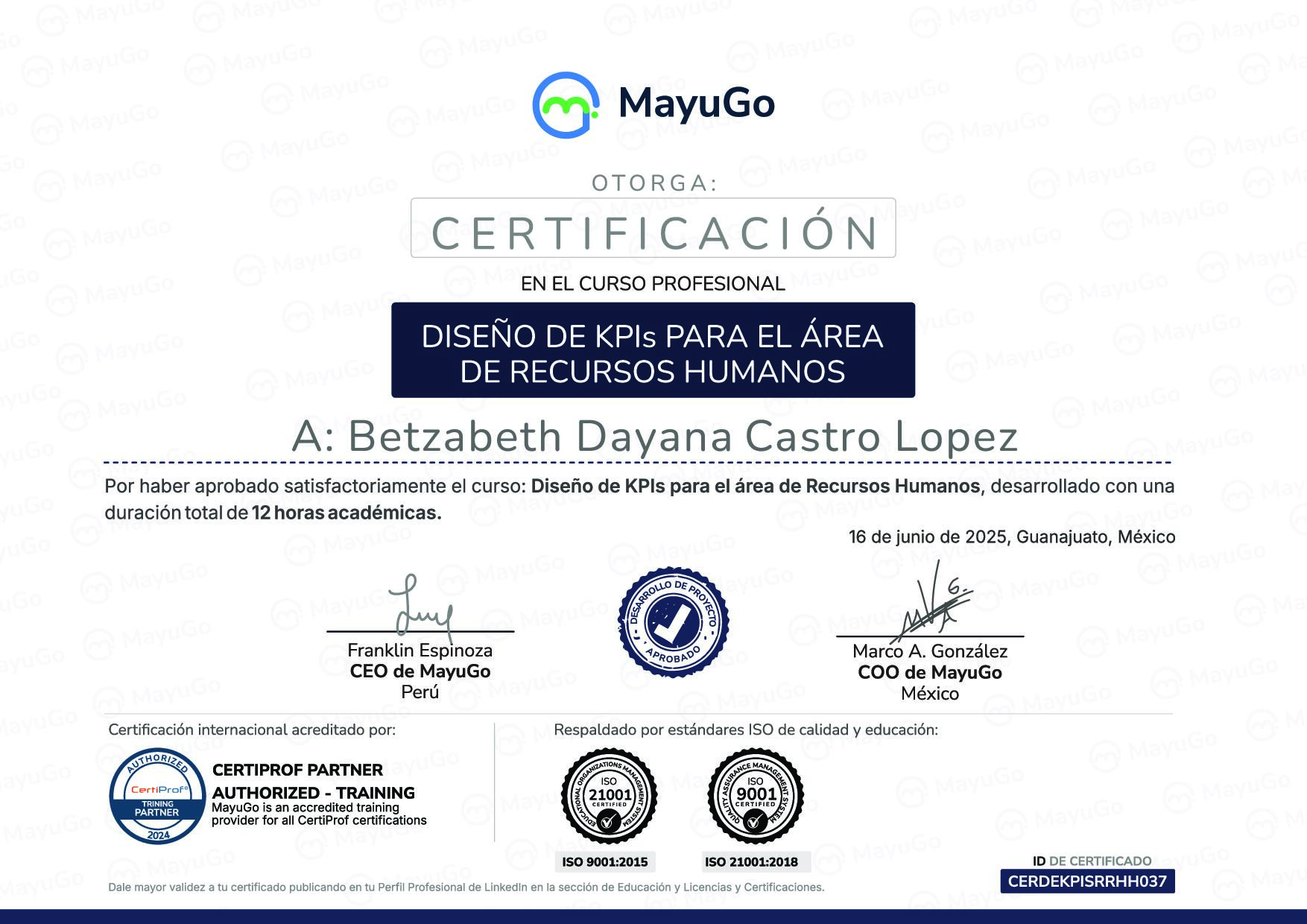 Certificado