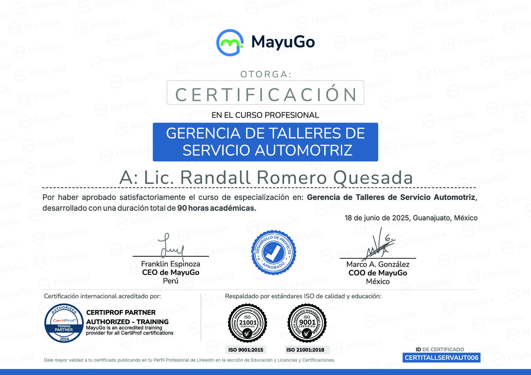 Certificado