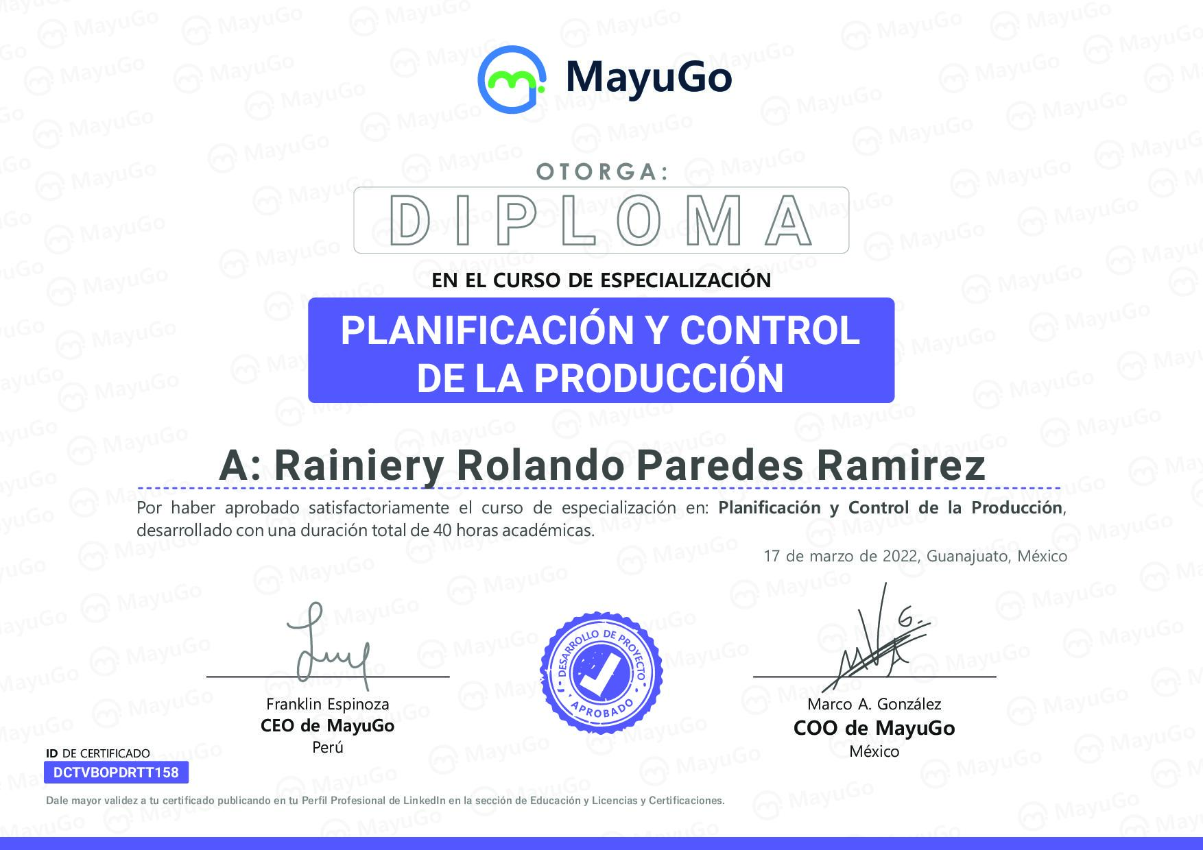 Certificado