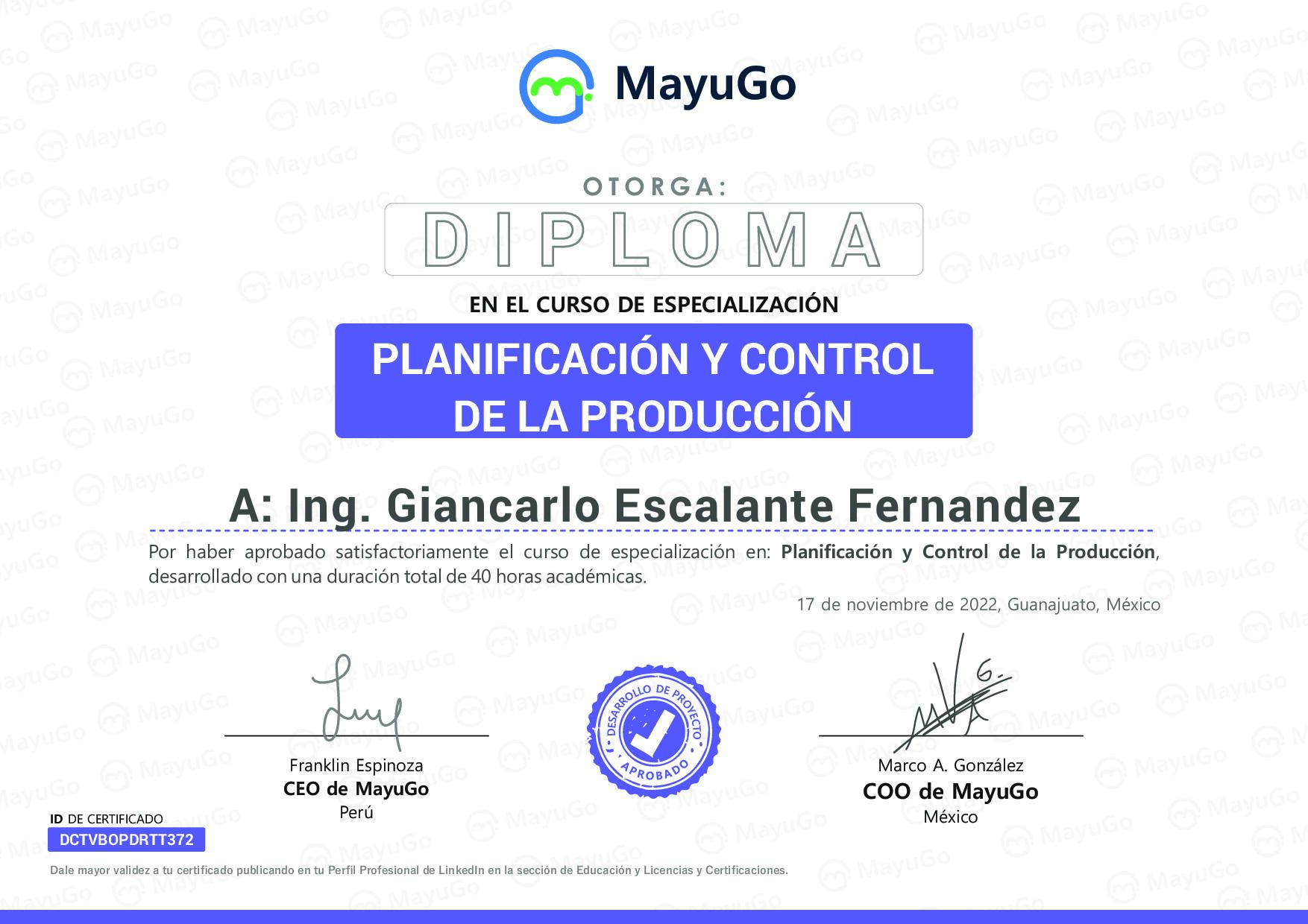 Certificado