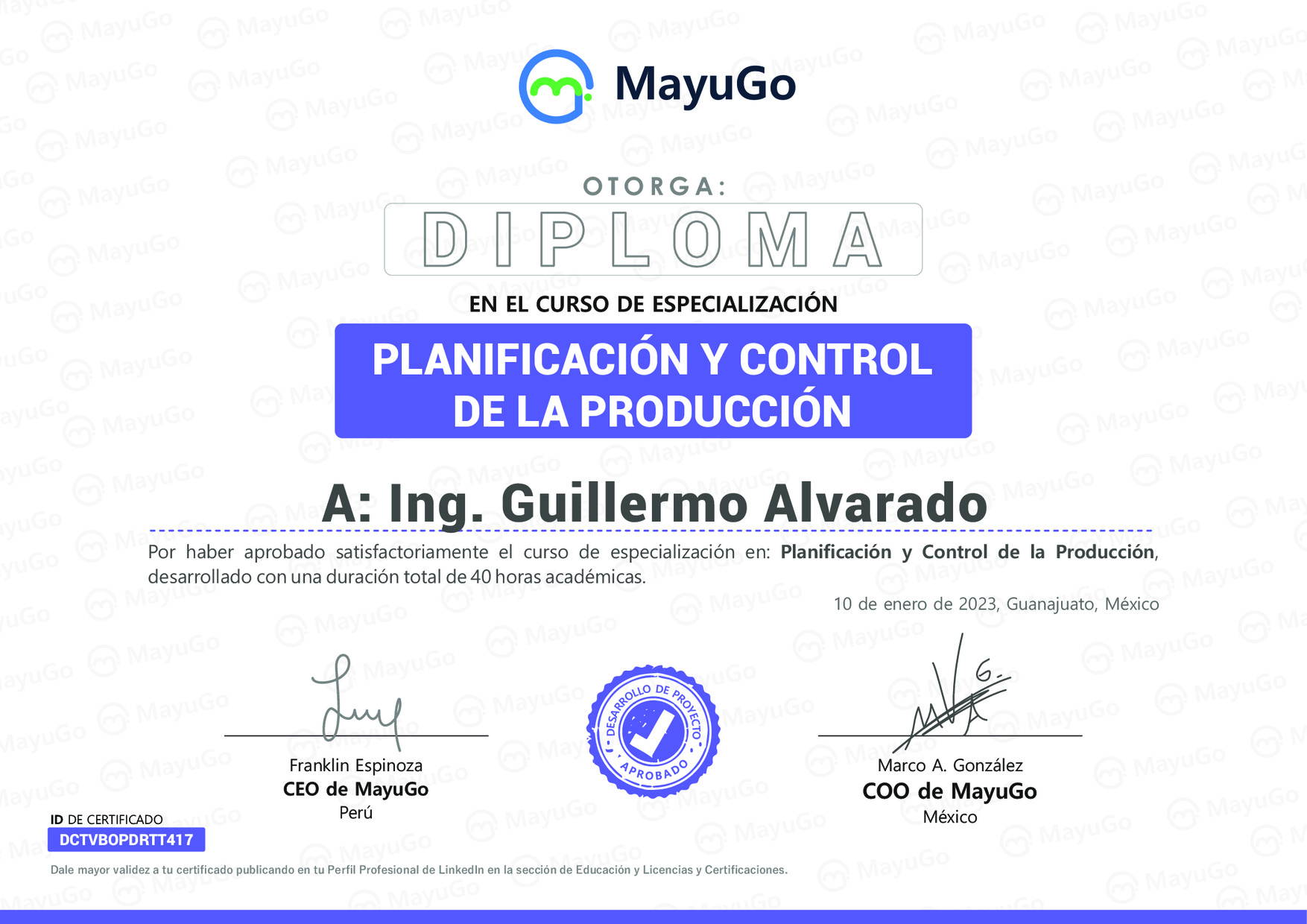 Certificado