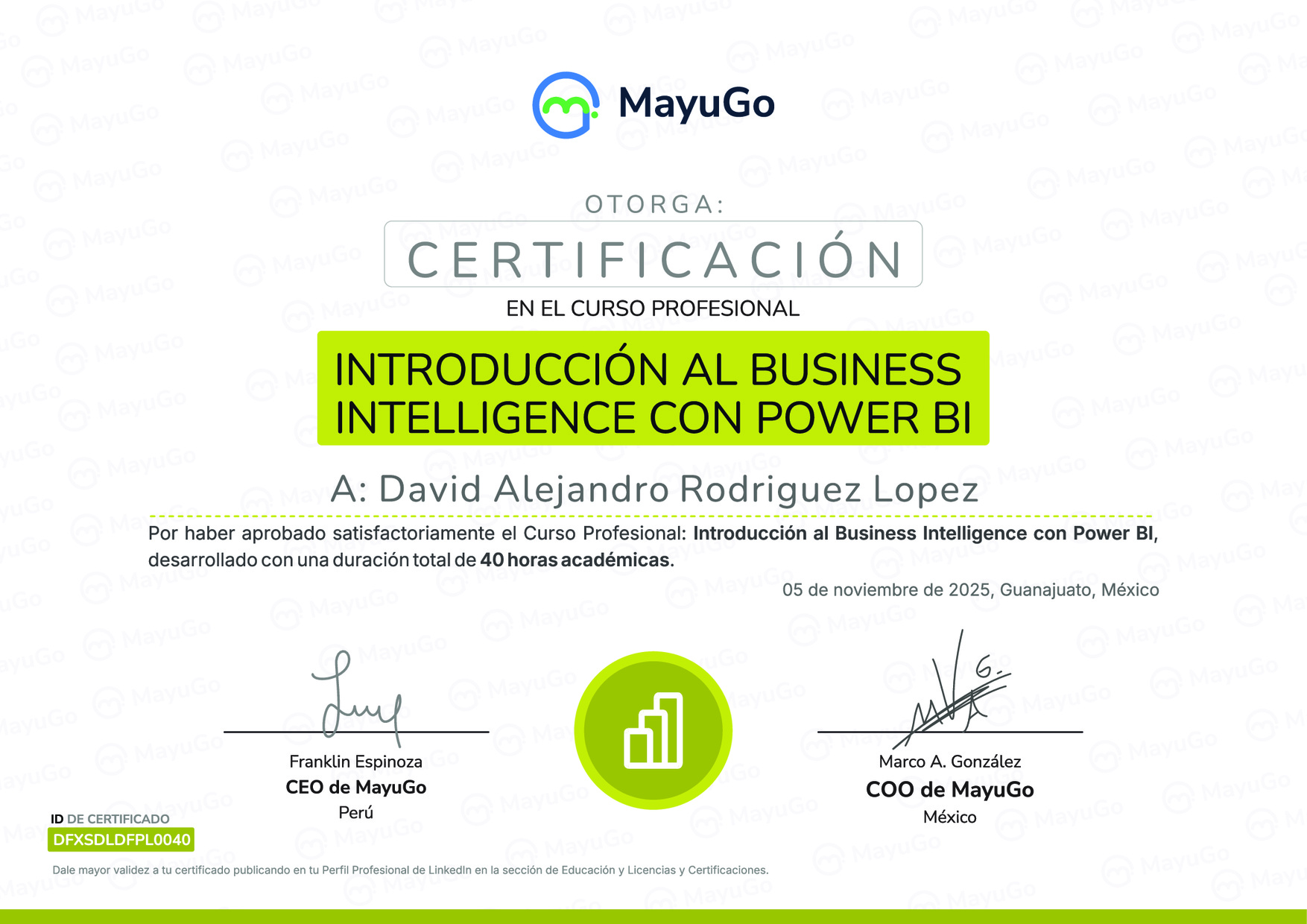 Certificado