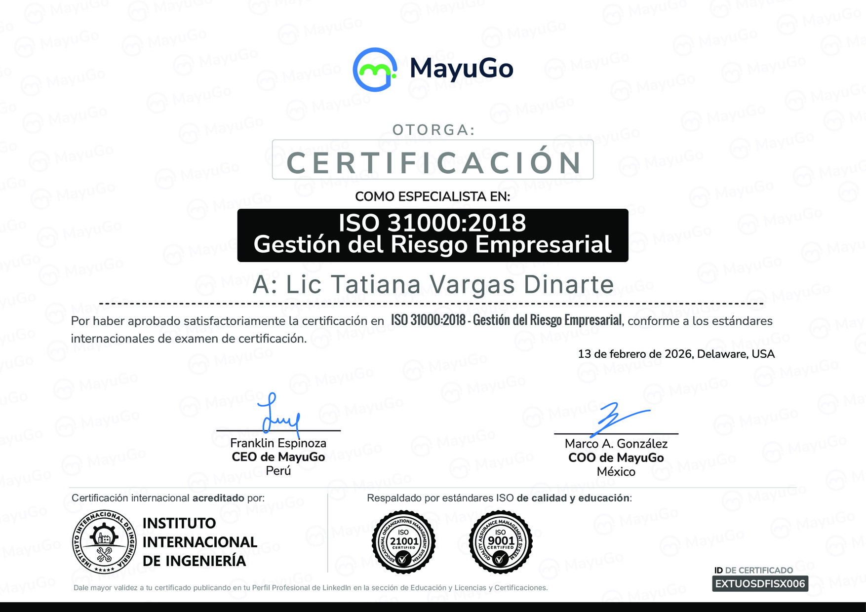 Certificado
