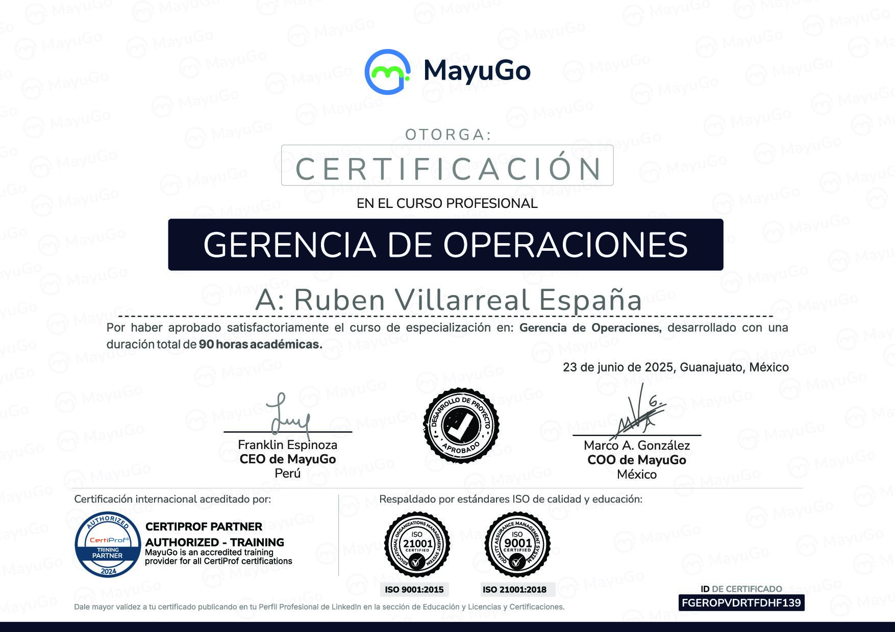 Certificado
