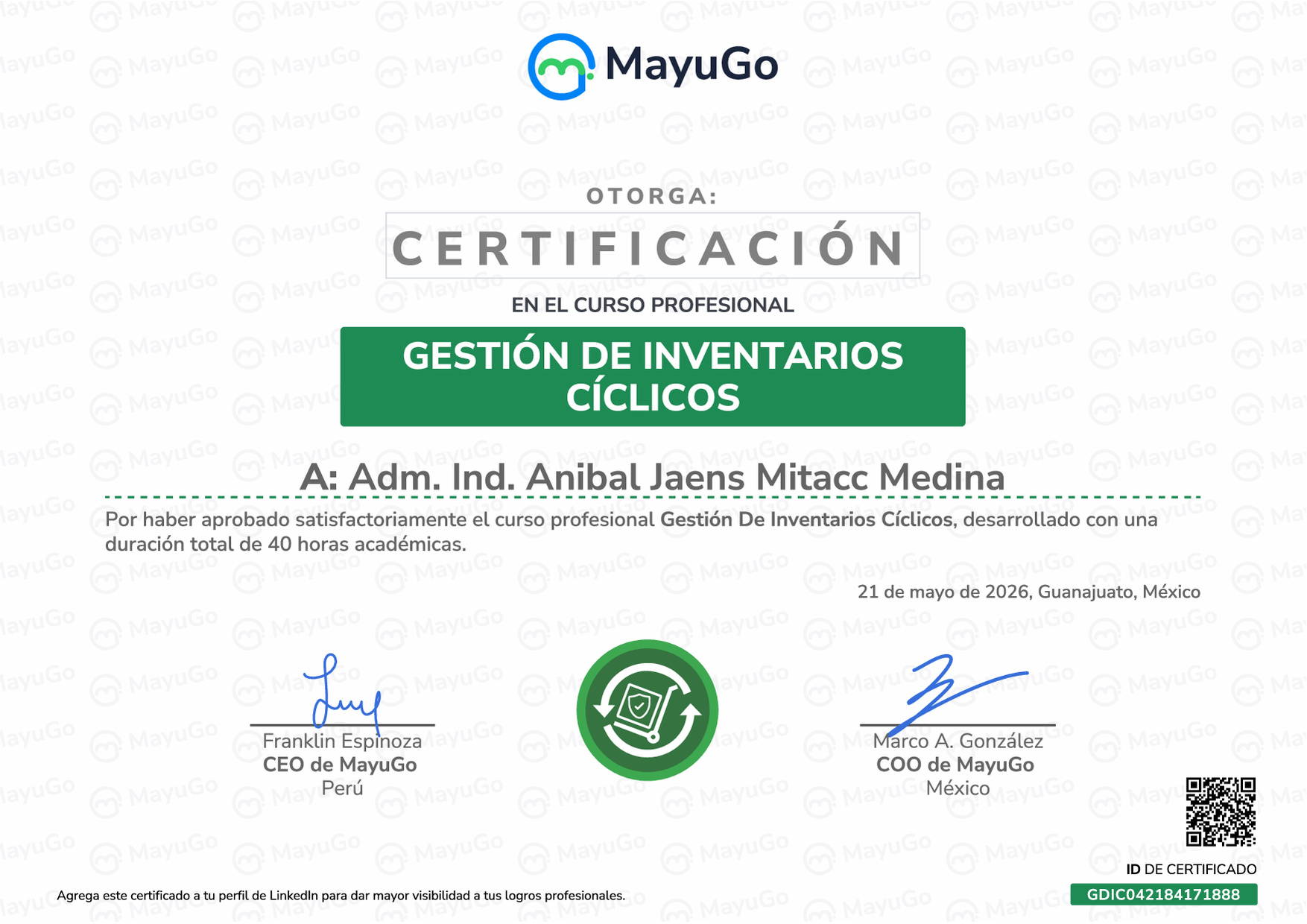 Certificado