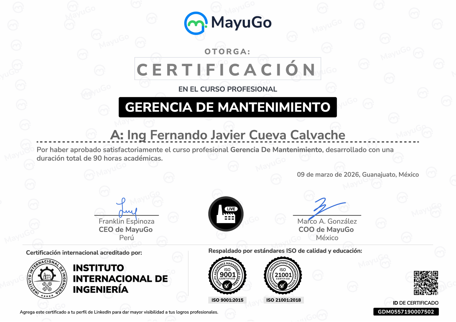Certificado