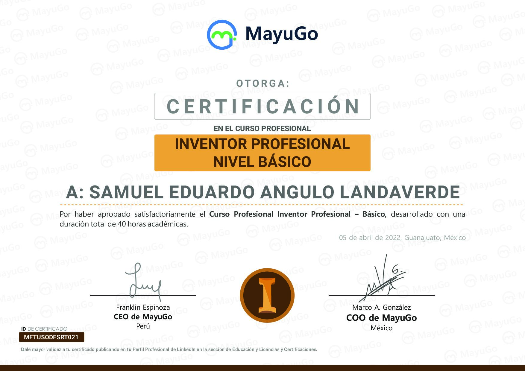 Certificado