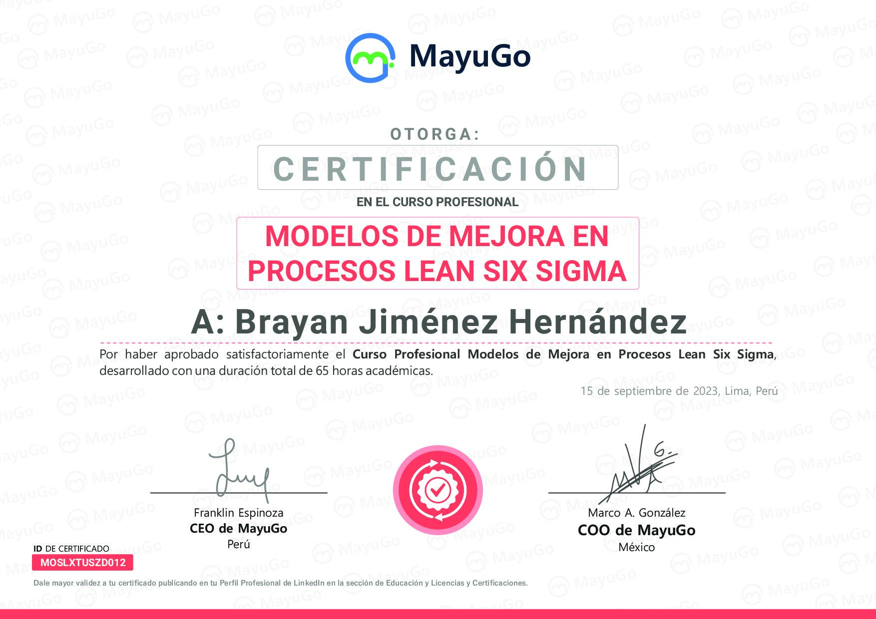 Certificado