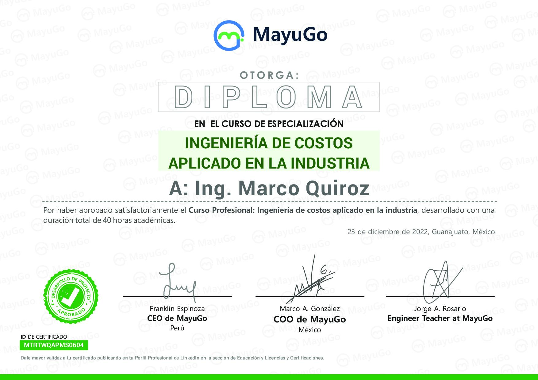 Certificado