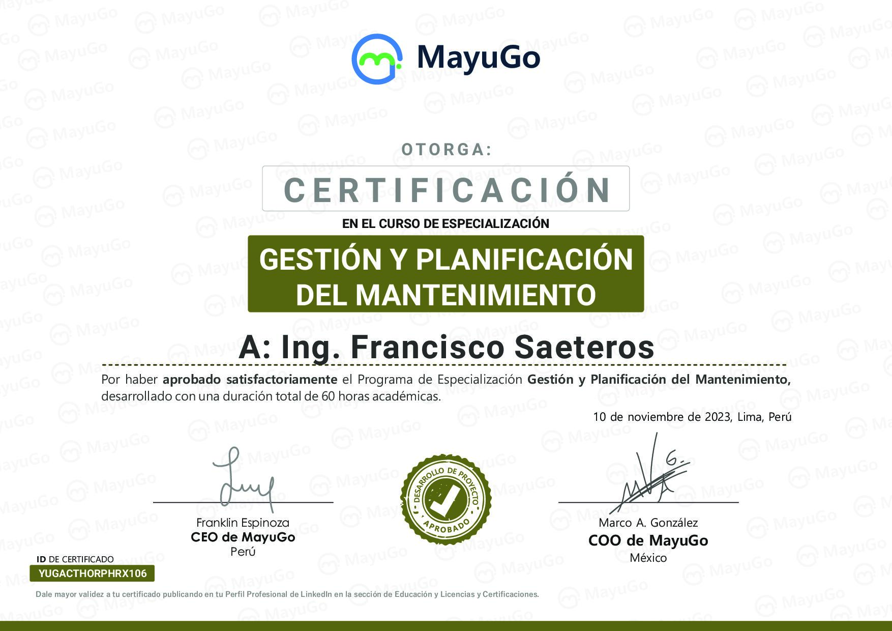 Certificado
