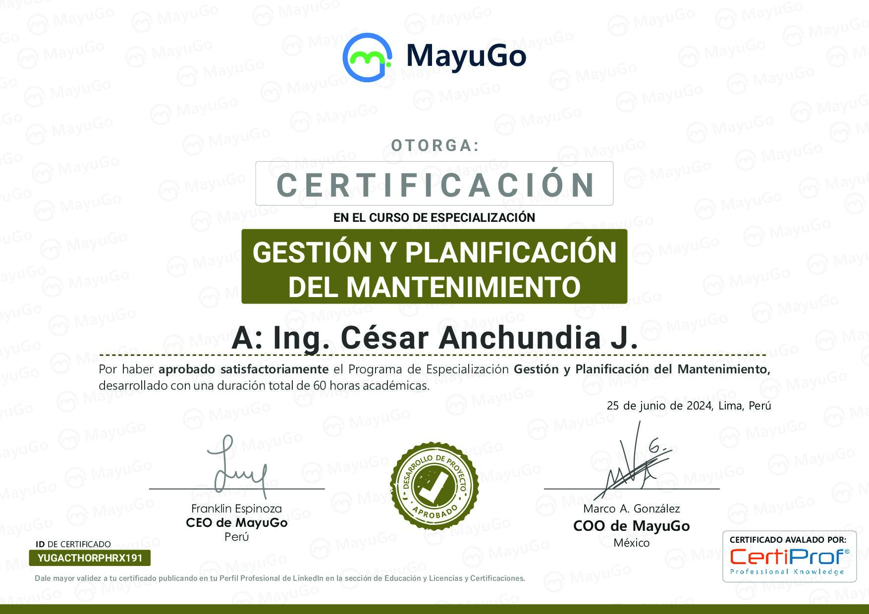 Certificado