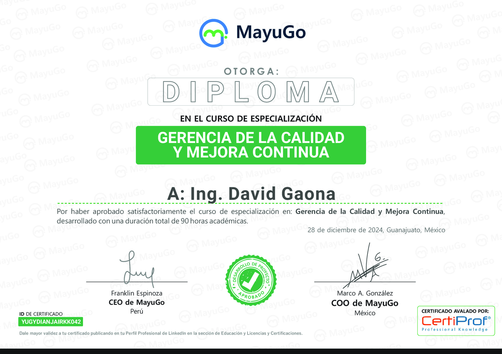 Certificado