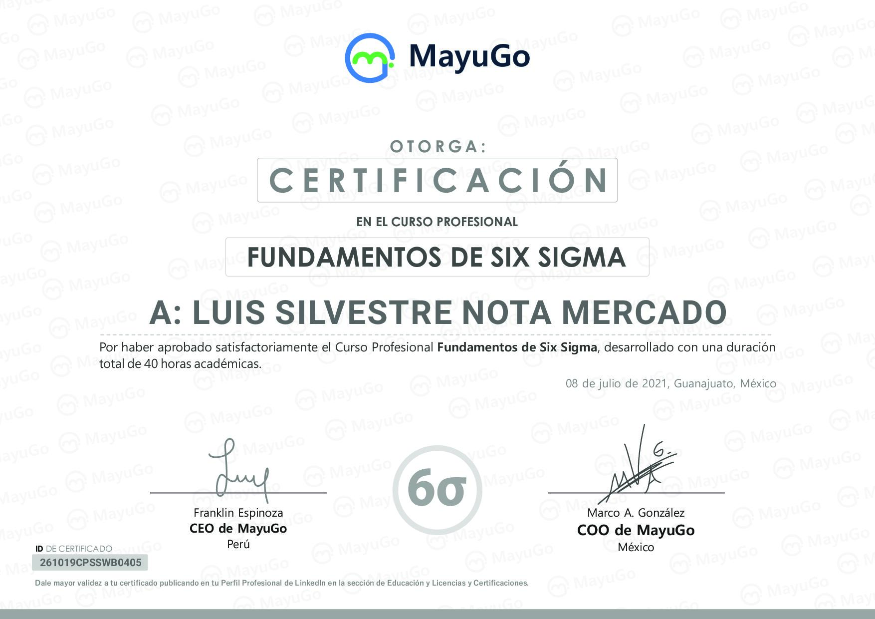Certificado