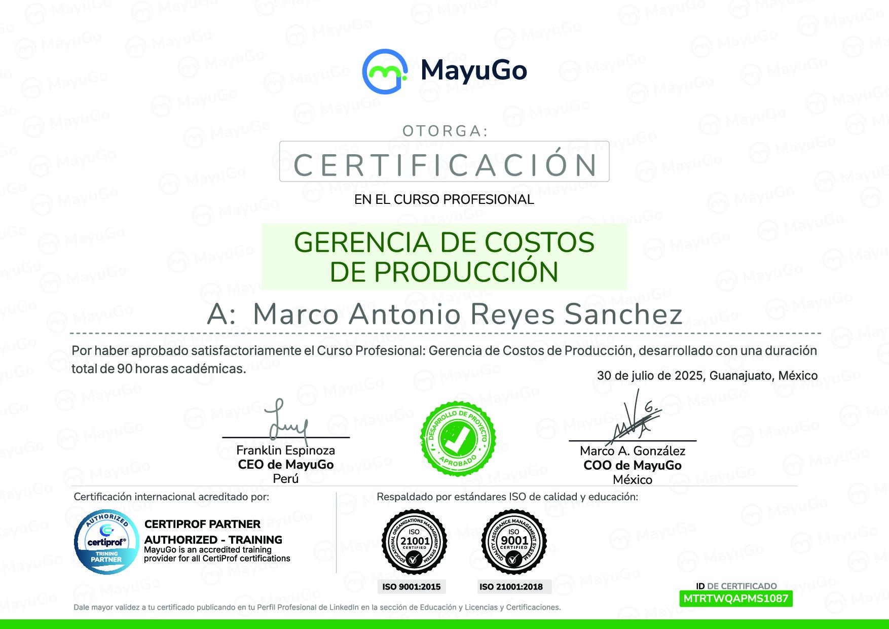 Certificado